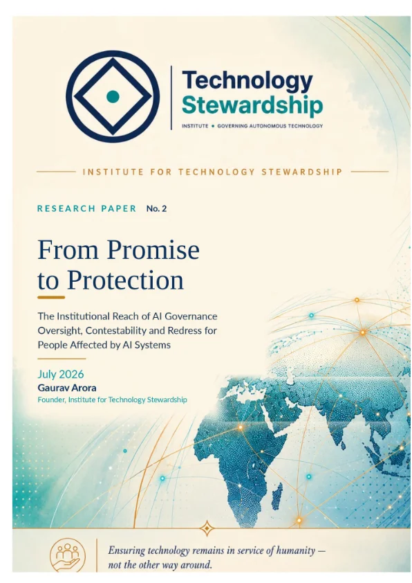 Cover page of From Promise to Protection: The Institutional Reach of AI Governance